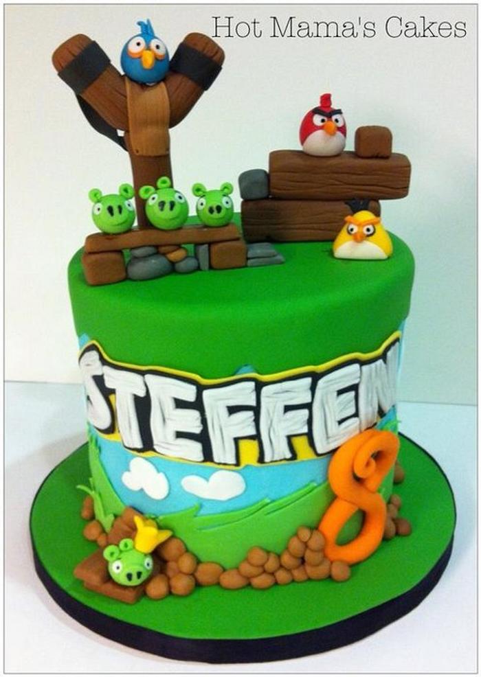Angry birds cake for Steffen