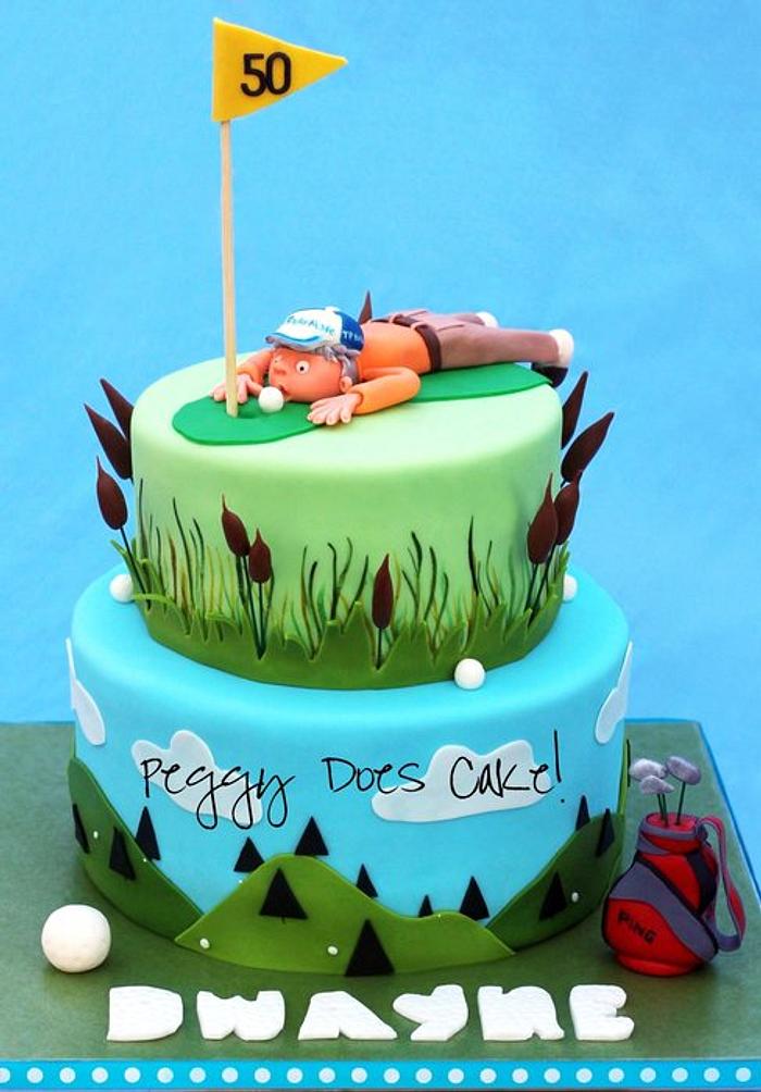 Golfers 50th Cake