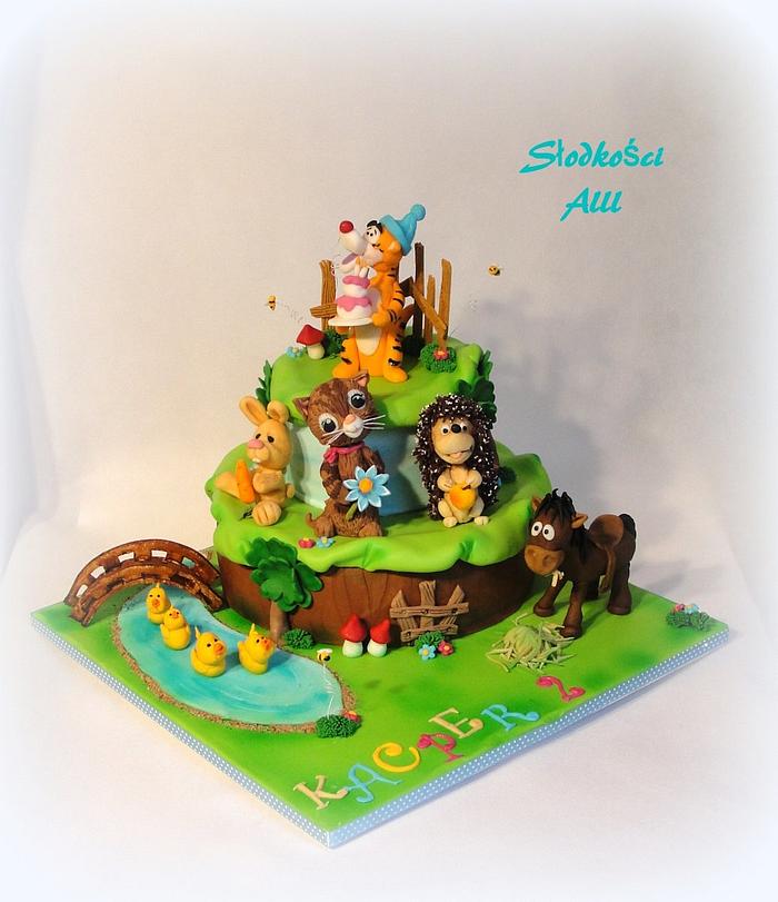 Favorite animals cake