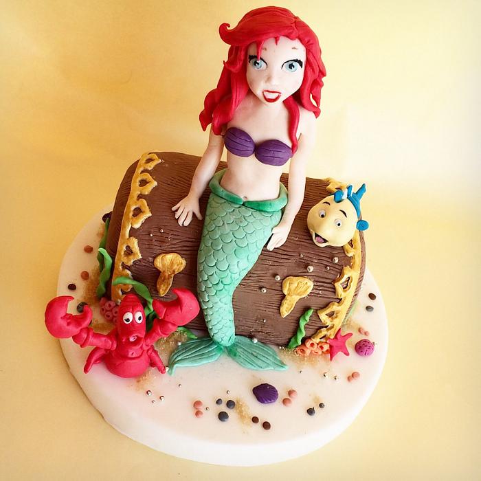 Ariel sirenetta cake topper