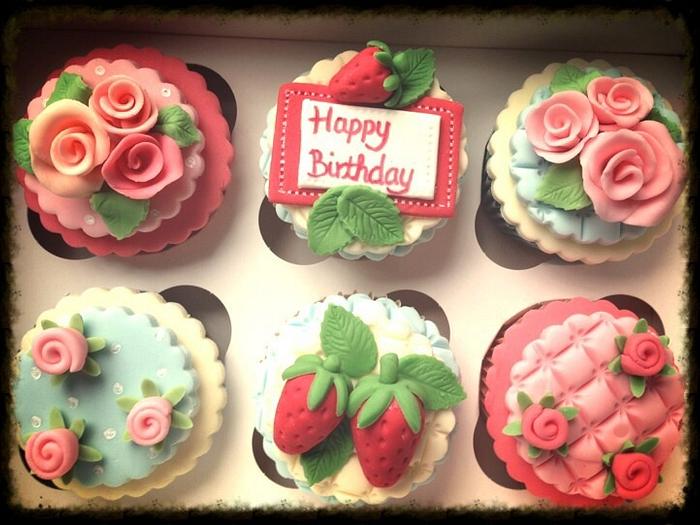 Cath Kidston inspired cupcakes