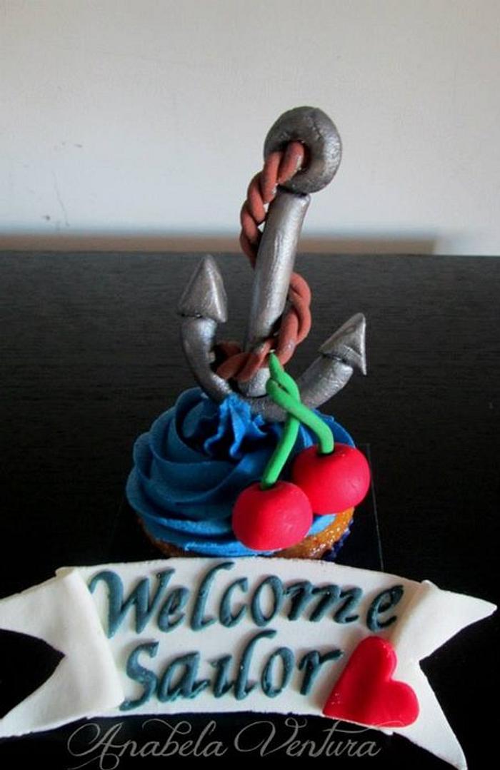 Welcome Sailor Cupcake