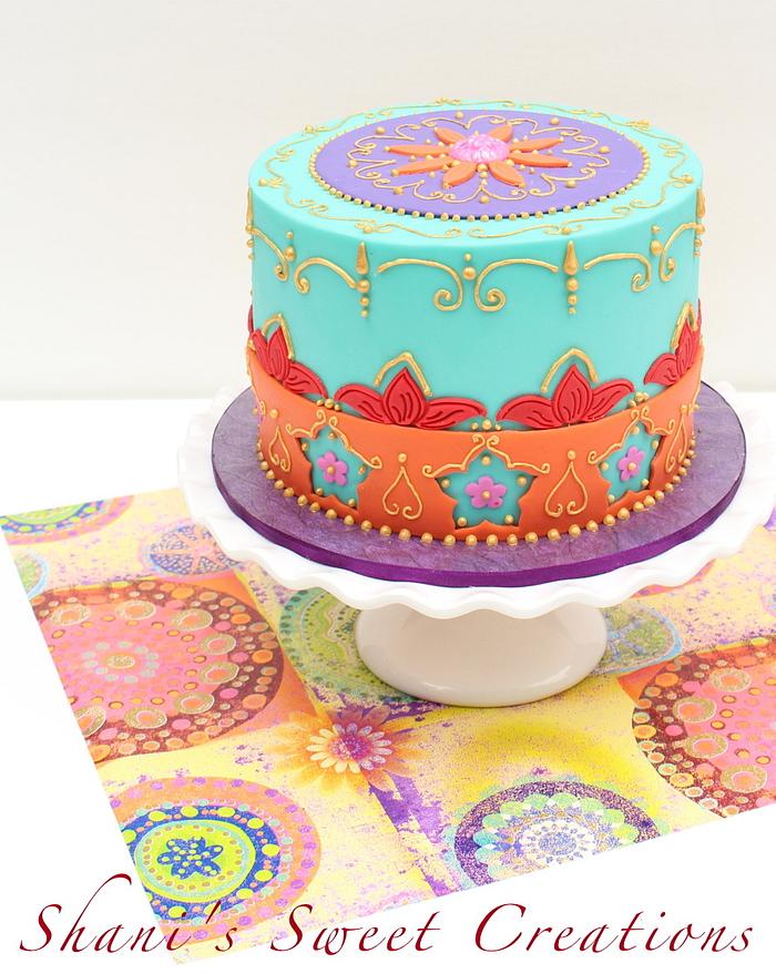 Moroccan styled Anniversary cake