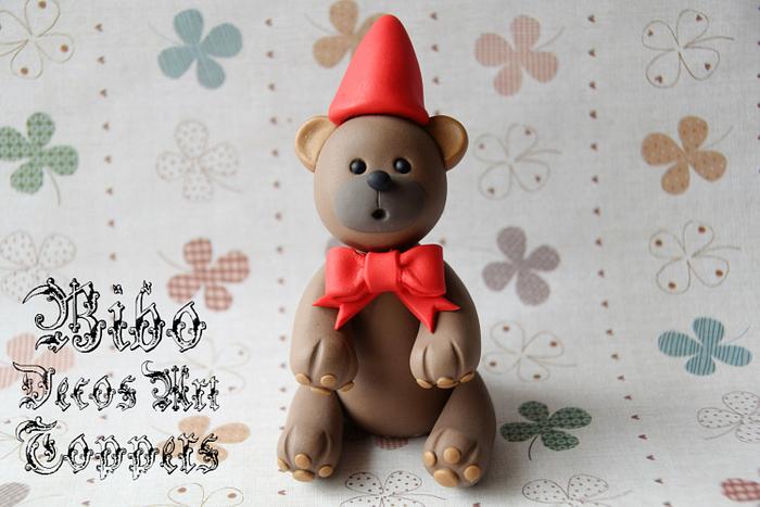 Teddy Bear Fondant Topper 