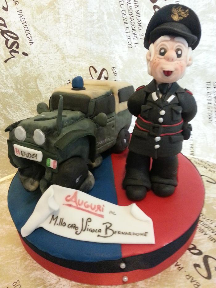 policeman cake topper