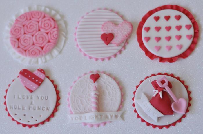 Valentine Cupcake Toppers
