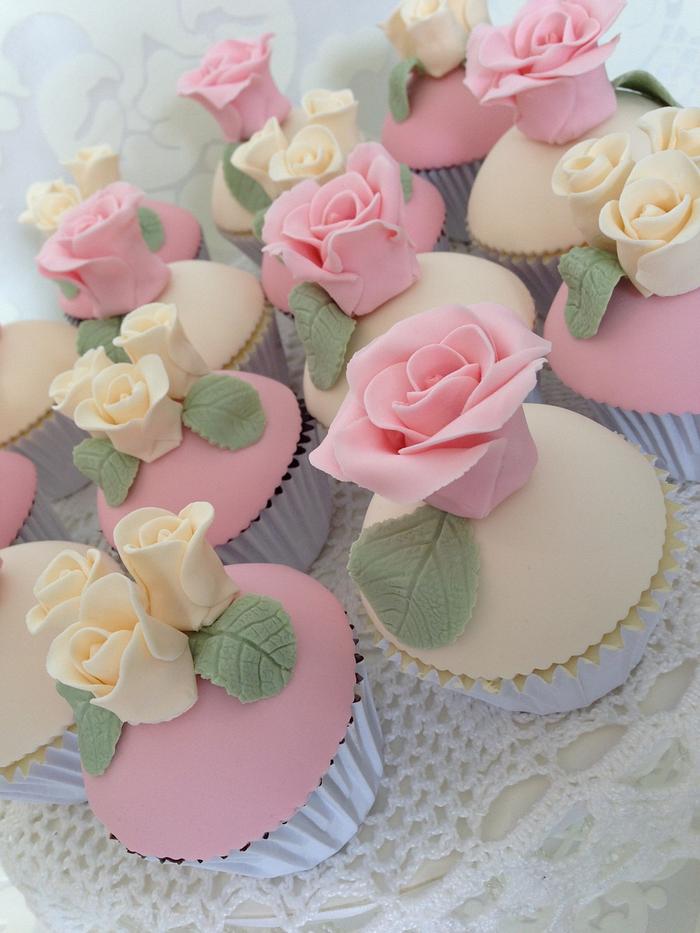 Vintage Cupcake Roses