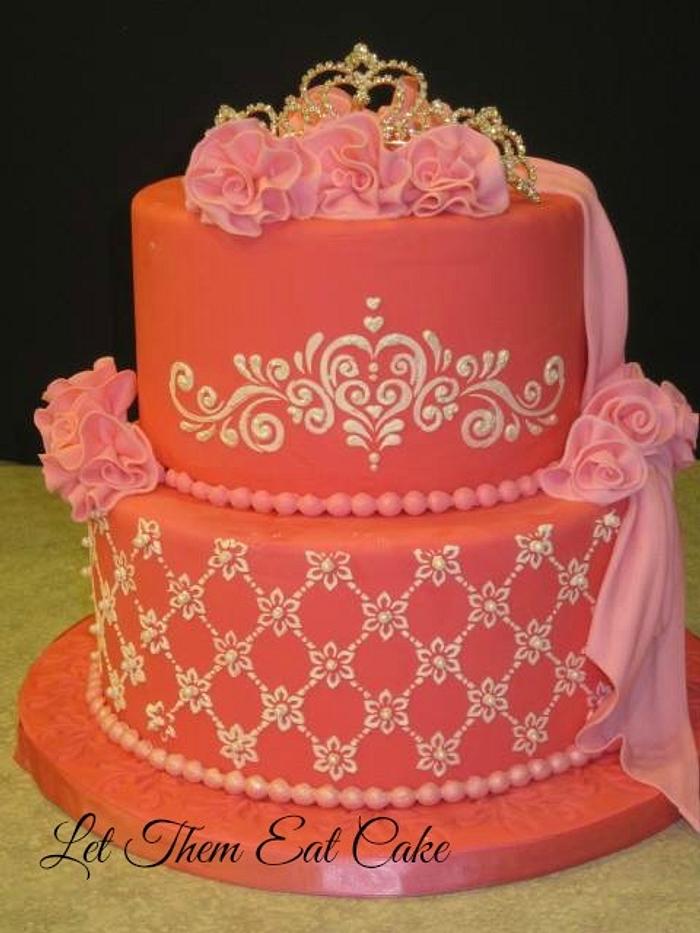 pink princess cake 