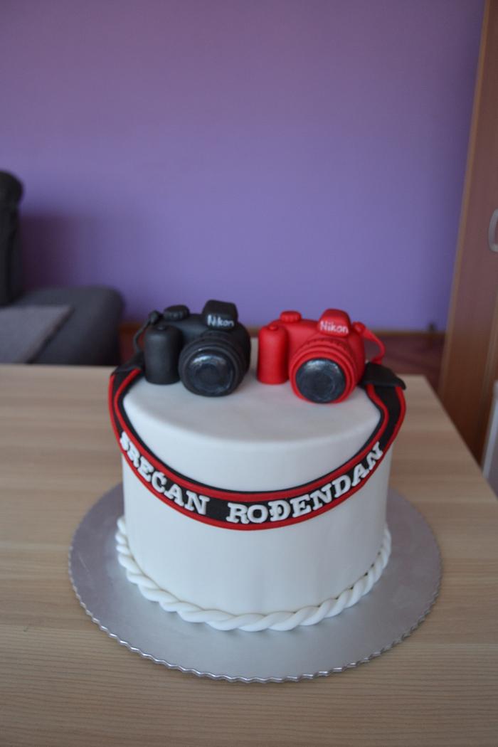 Camera lover cake