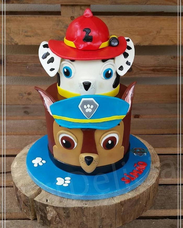 Paw Patrol Cake - Bolo Patrulha Pata - Decorated Cake by - CakesDecor