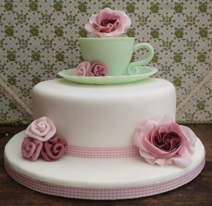 Cup and saucer cake