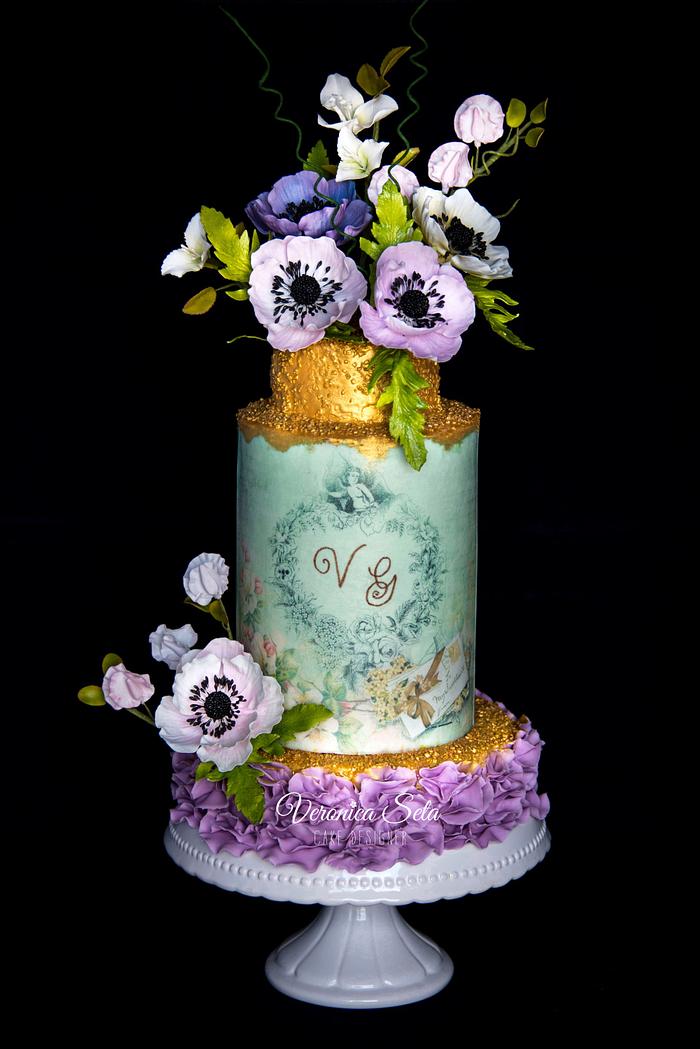 A Floral Wedding Cake