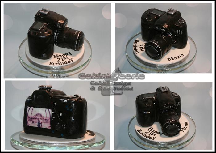 Canon Camera Cake Topper