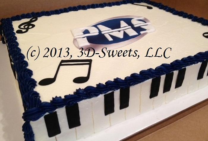 Piano Studio Cake