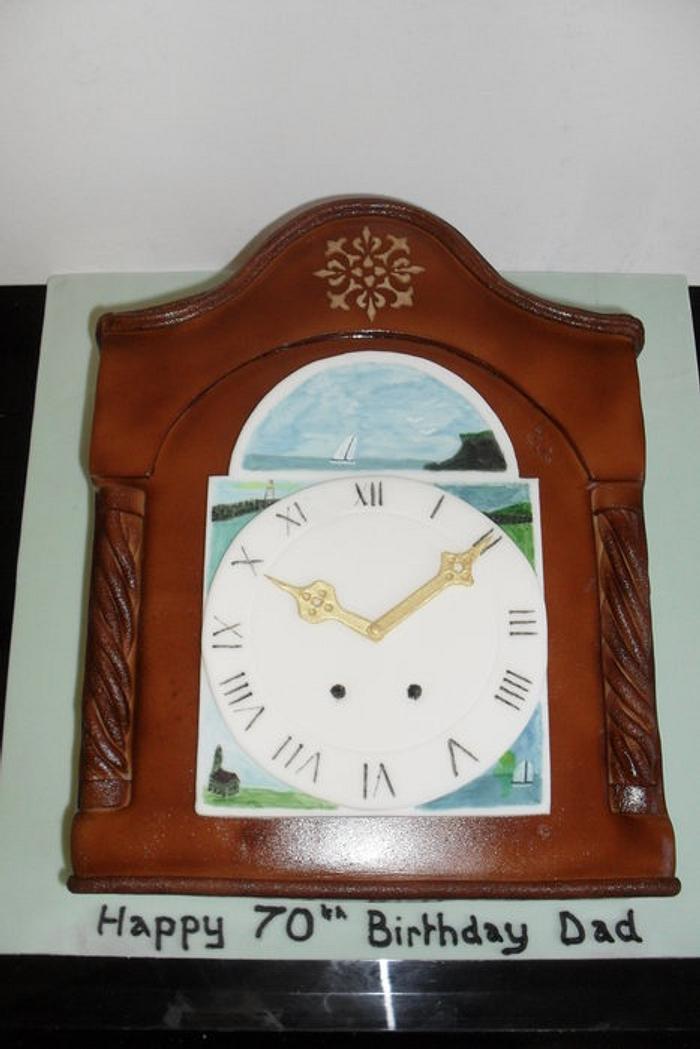 Grandfather clock cake