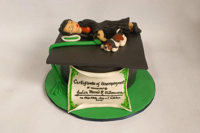Unemployment/Graduation Cake