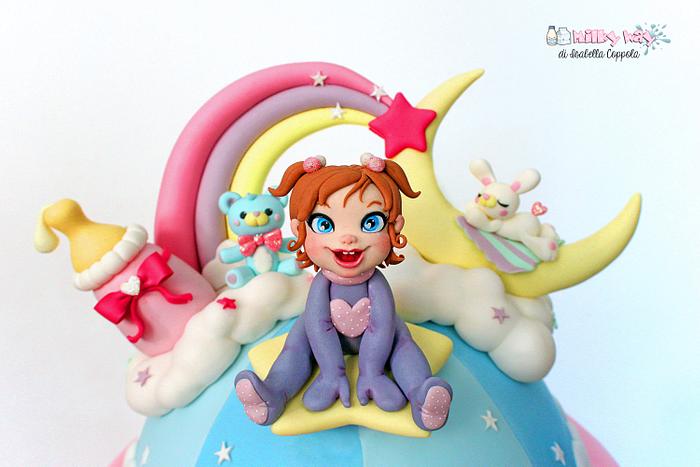 Childhood fantasy cake topper