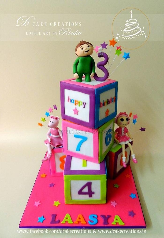 Number Blocks Birthday Cake