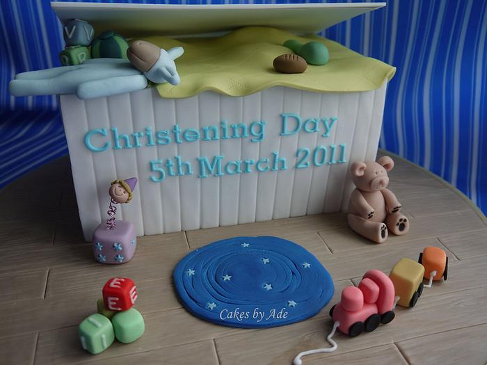 Toy Box Christening Cake - March 2011