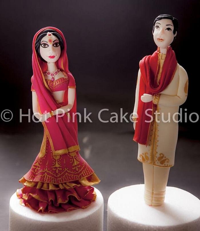 Indian bride and groom topper