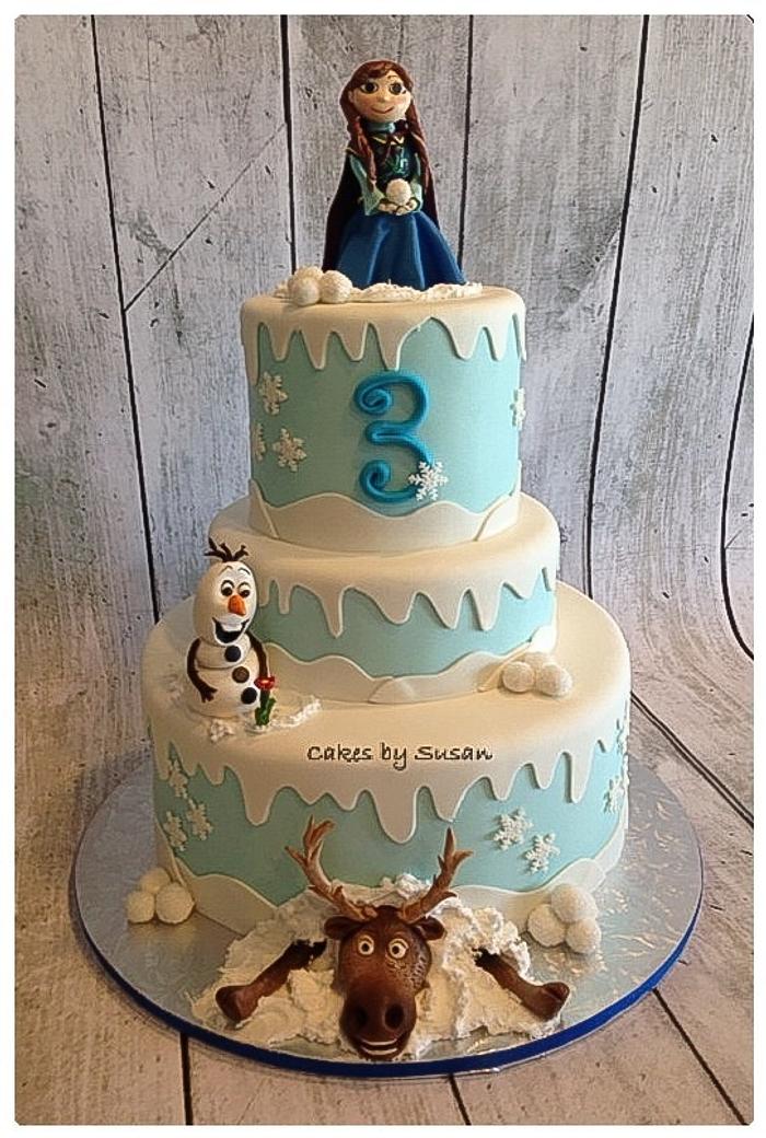 "Frozen" the movie cake