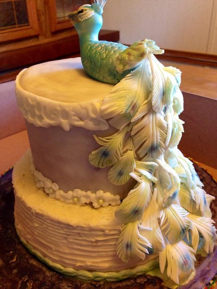 Peacock Birthday Cake