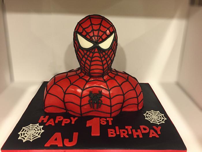 Spiderman 1st Birthday Cake