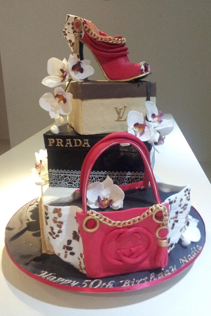 Louis Vuitton , Prada , Gucci ... birthday cake !