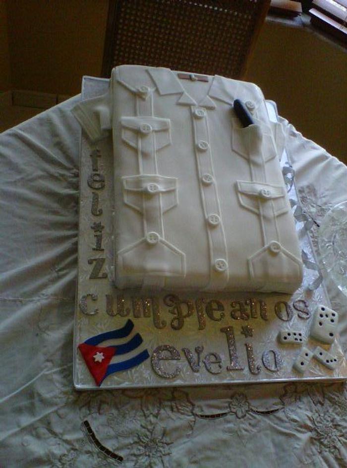 Cuban Guayabera Cake