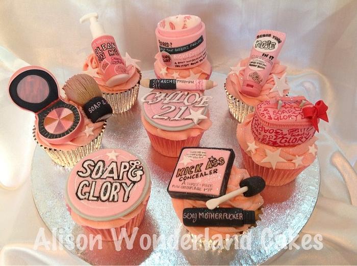 Soap and Glory cupcakes