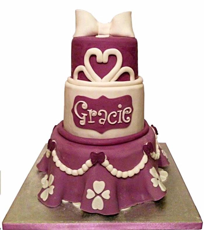 Sofia the first themed cake