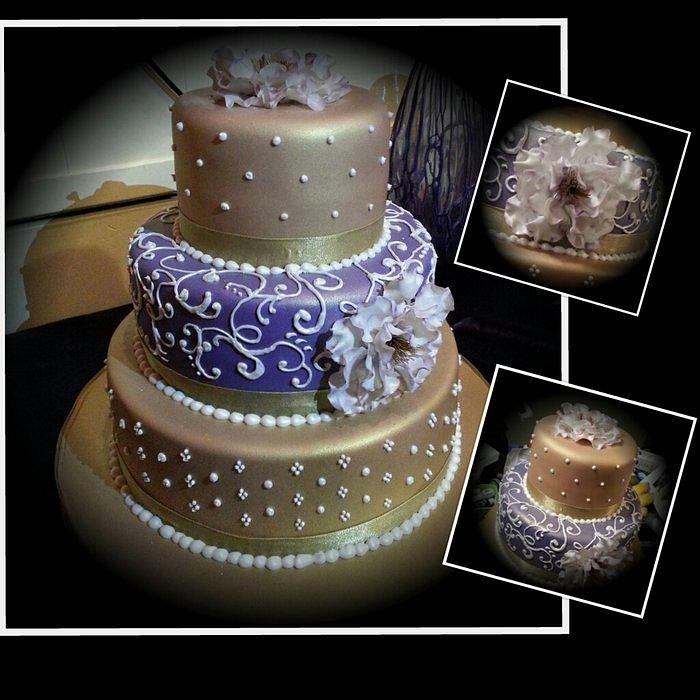 Surprise wedding cake