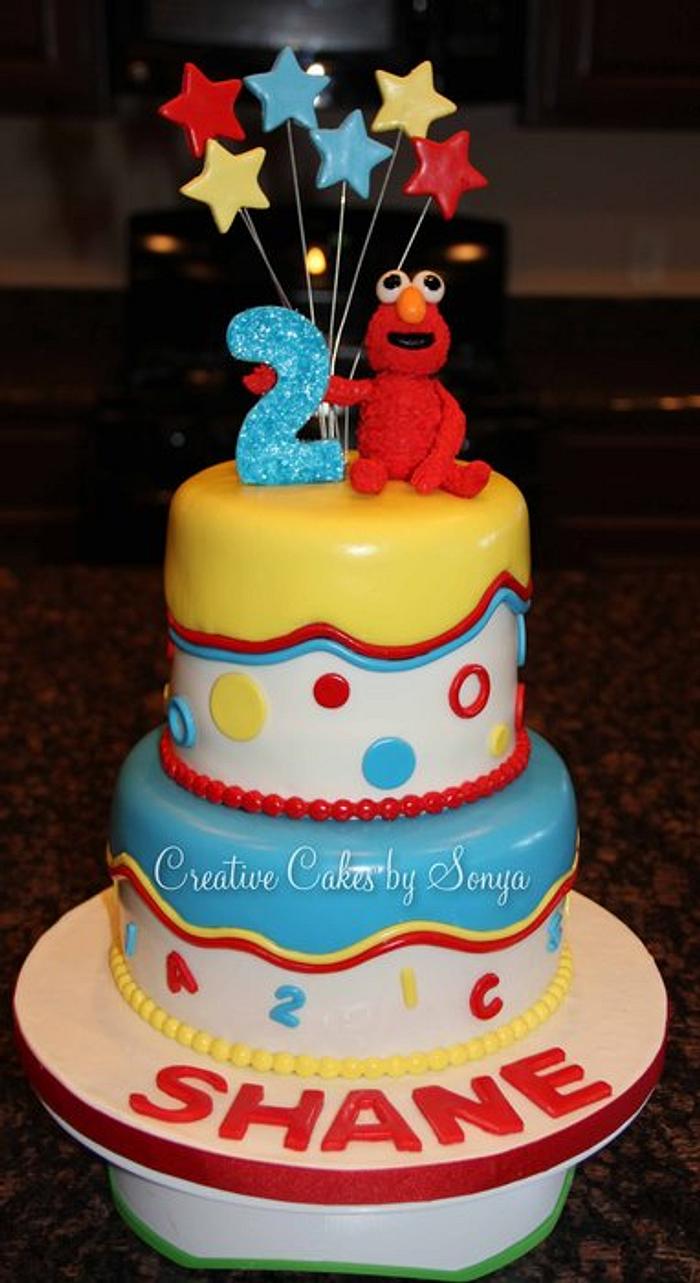 Elmo Birthday Cake