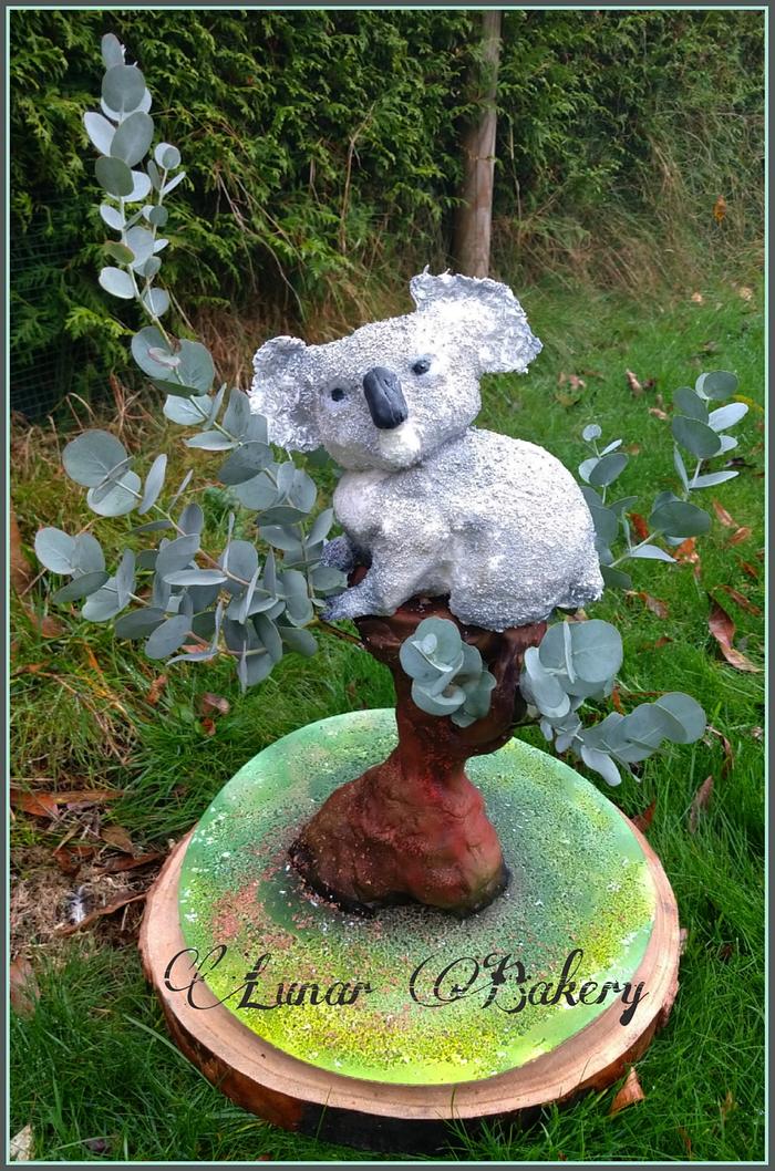 Koala in Eucalyptus Cake