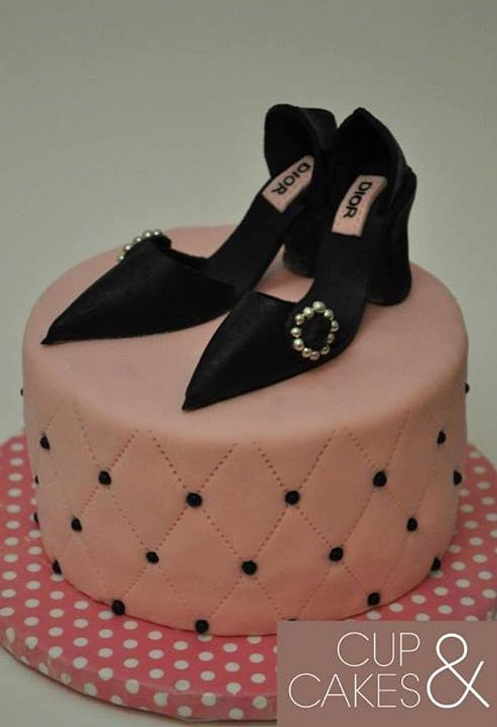 Dior Shoe Cake