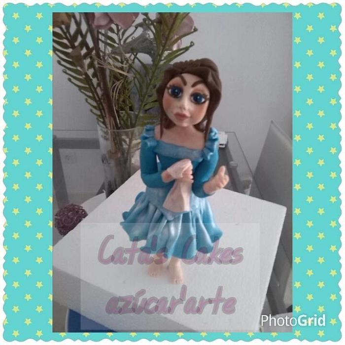 little blue dress doll