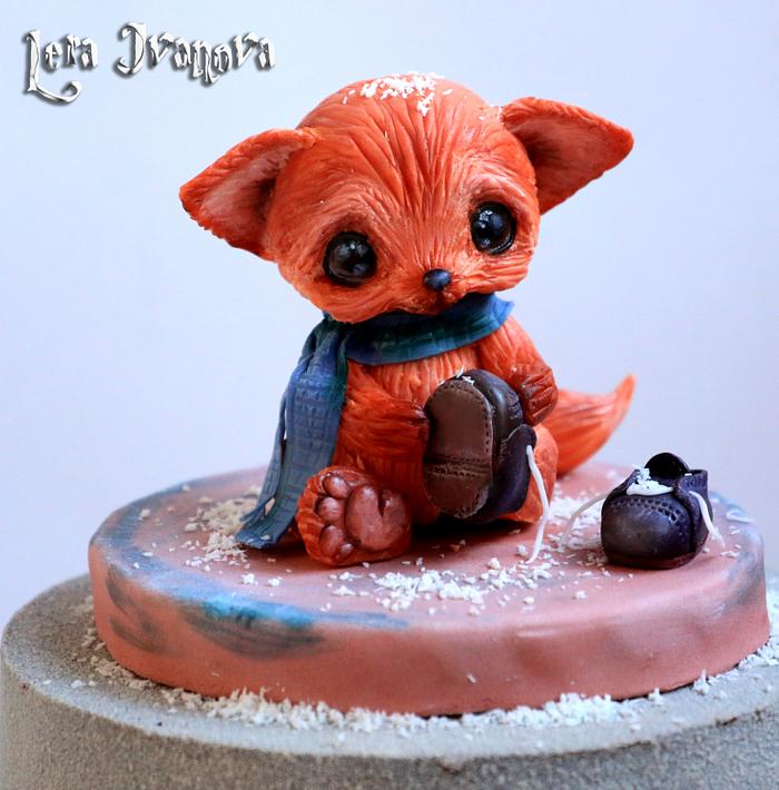 Sugar sculpture "The Fox"