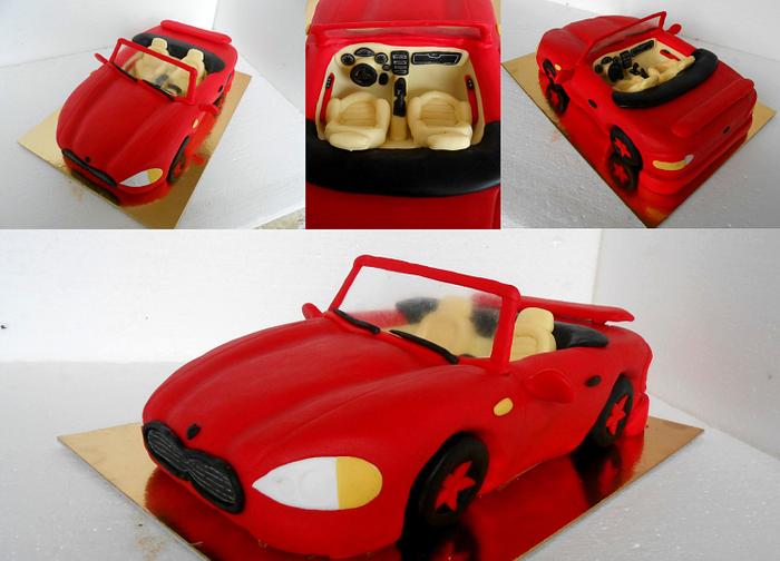 Red car cake