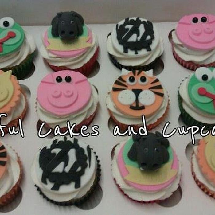animal cupcakes 