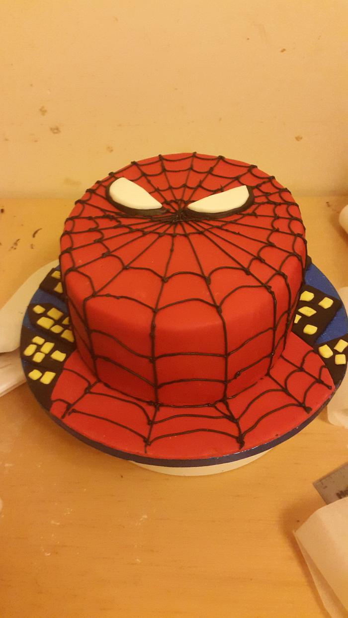 Web Of Spiderman Cake- Order Online Web Of Spiderman Cake @ Flavoursguru