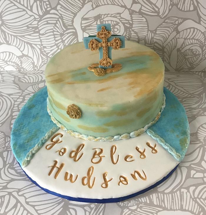 First Holy ✝️ Communion Cake