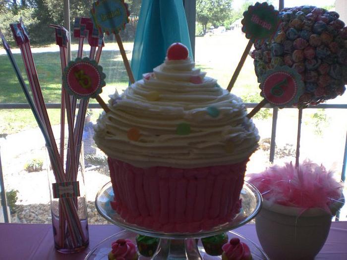 Jumbo cupcake cake