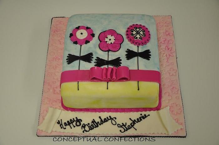 Contemporary Flower Cake
