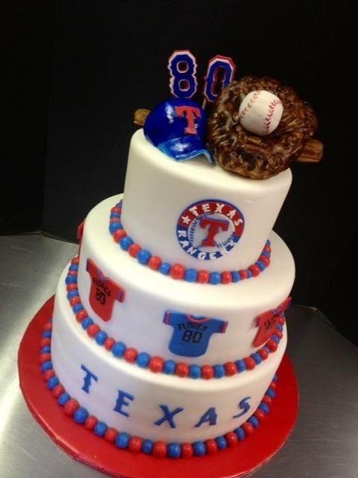 Texas Rangers birthday cake