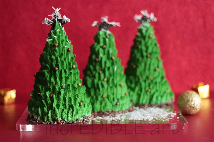 Modernist pastry art- The Christmas Tree