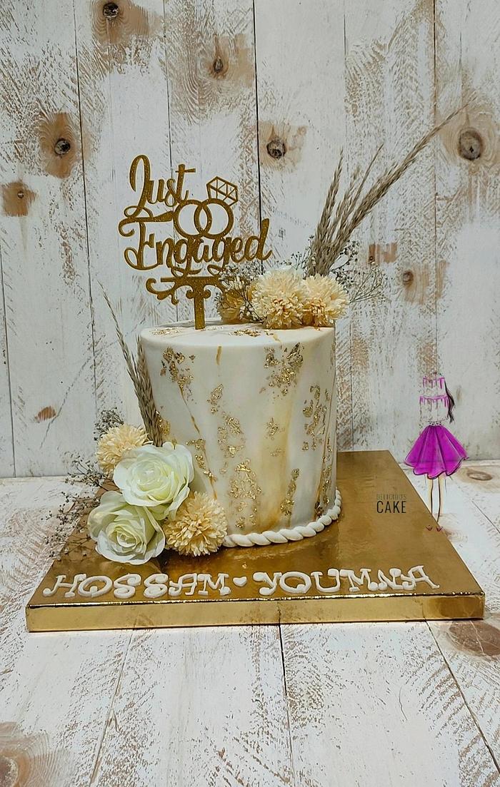 Gust engaged Cake by lolodeliciouscake 