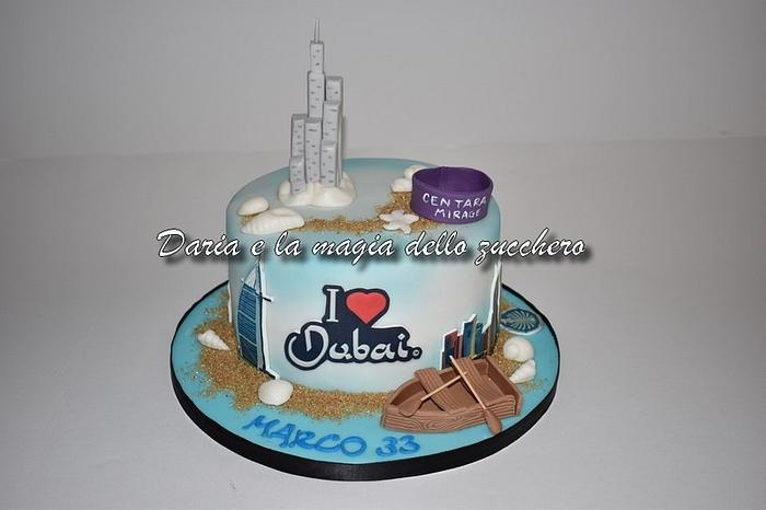 Dubai cake