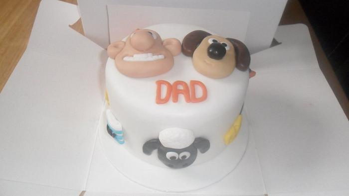 Wallace and Gromit birthday cake