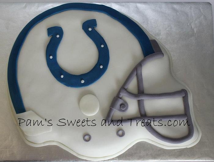 Colts Helmet Cake