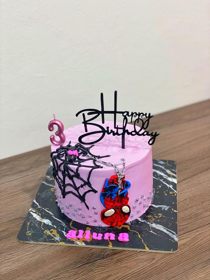 spiderman cake for girl 